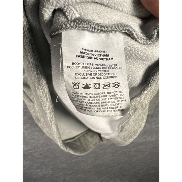 Nike Therma Swoosh Hoodie Dri Fit Men's Size Large‎ Gray Black Swoosh Pullover - Picture 4 of 6